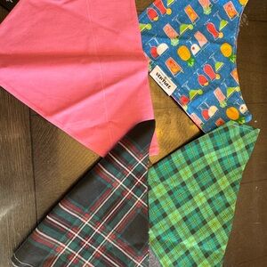 Colorful Dog Bandana Set